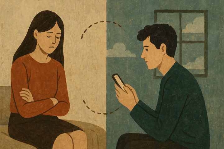 Partner Stops Talking For Many Days | Astro Satvic Steps - Your Partner Stops Talking For Many Days: What To Do Now? | Satvic Image Partner Stops Talking For Many Days